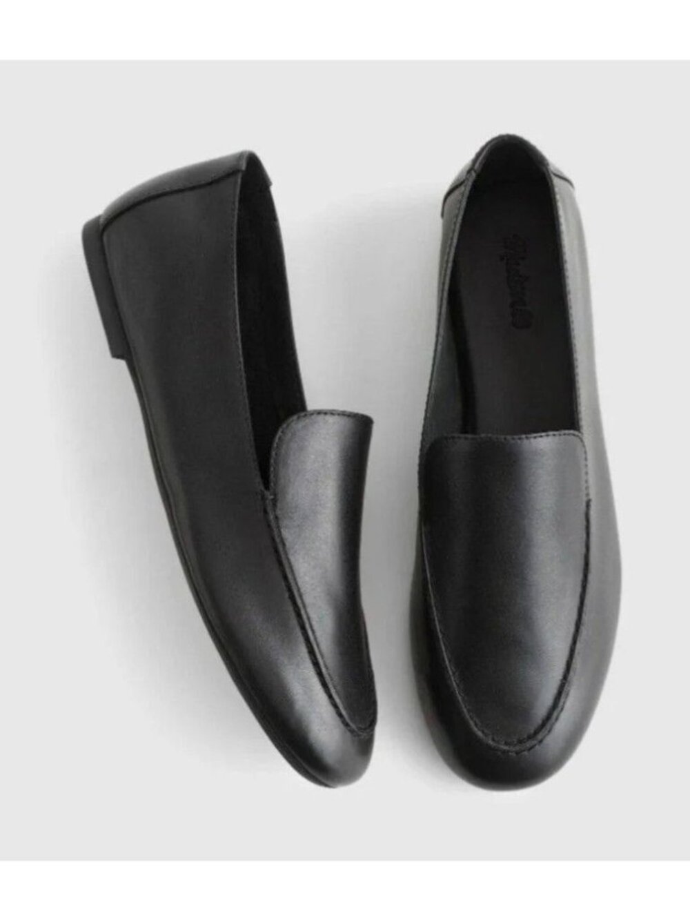 Madewell The Dolli Glove Loafer in Black Leather $148 Women's Size 7.5 New